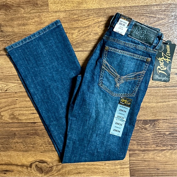 Wrangler • Men’s • Rock 47 • Slim/Straight • Blue • Denim • 29/34 • Jeans • New - Picture 3 of 16